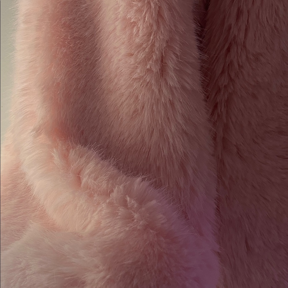 Women's Pink Faux Fur Jacket - Picture 2 of 6